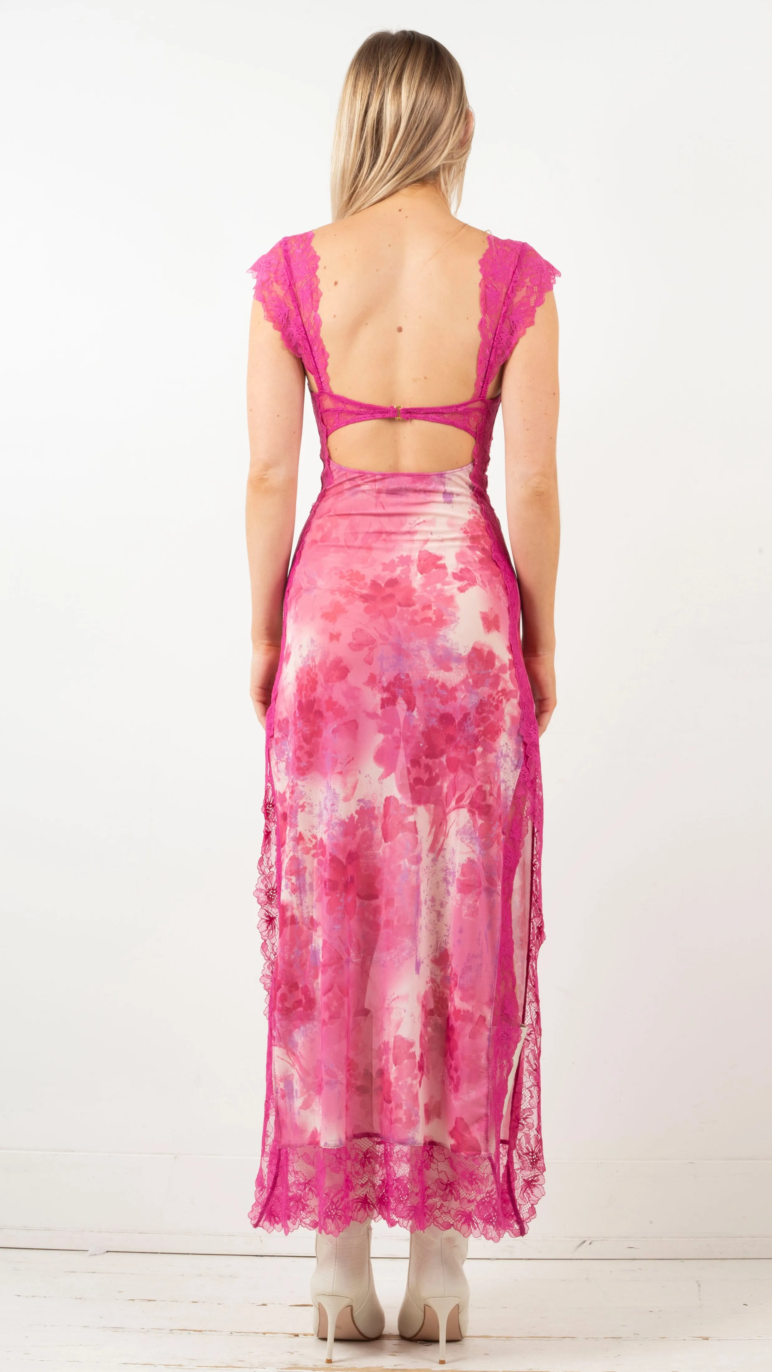 Suddenly Fine Maxi Slip - Rosey Combo