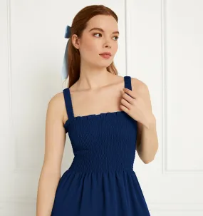 The Anjuli Nap Dress - Navy Crepe