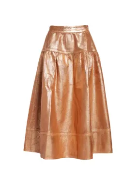 The Astrid Skirt in Copper Foiled