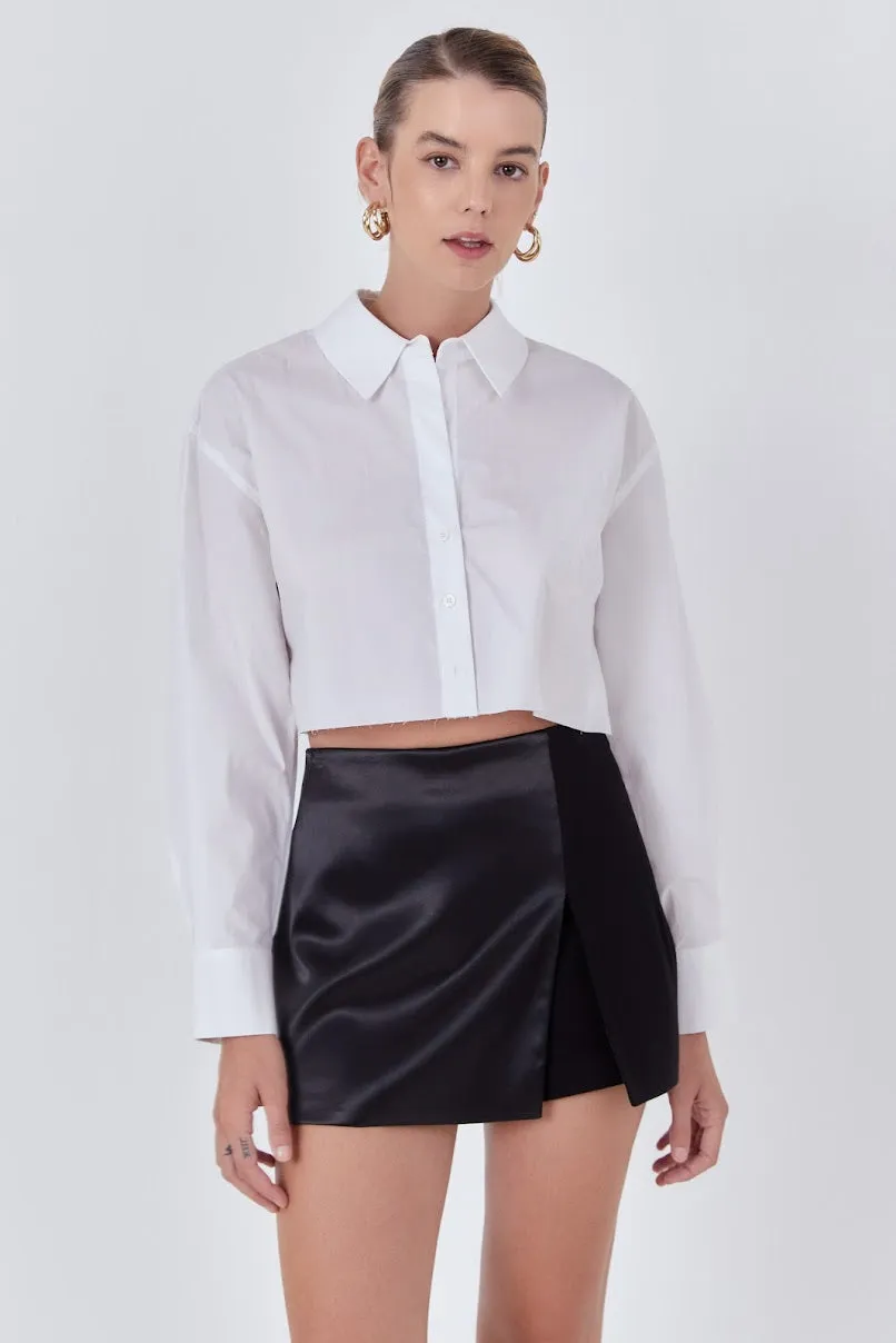 The ‘Satin Combo Mini Skort’