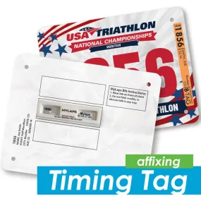 Timing Tag Affixing