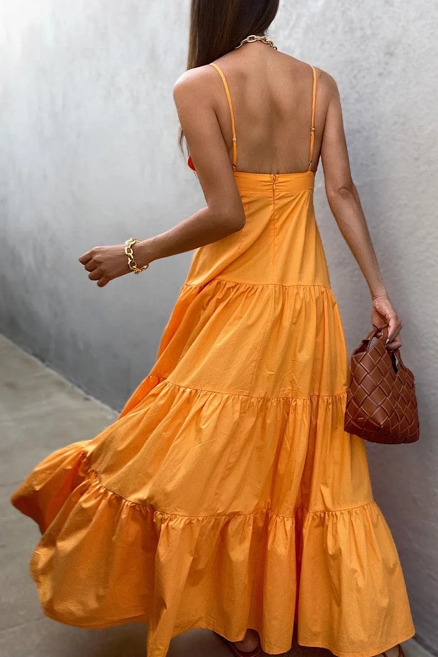 Veronica Maxi Dress - Orange